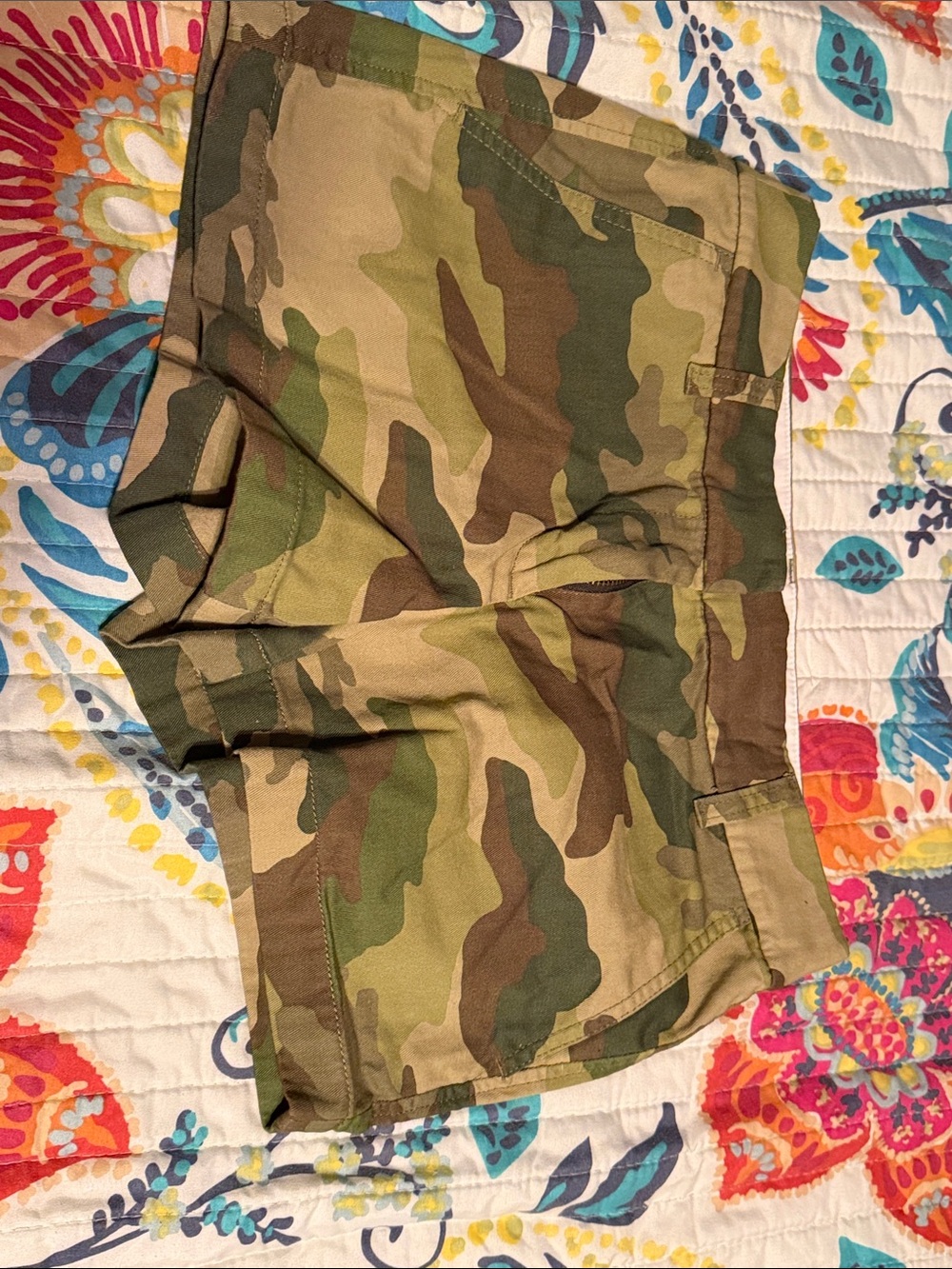 J. Crew Camo Chino Shorts - Green Brown Tan